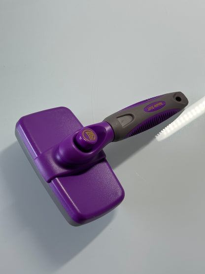 Self Cleaning Dog Cat Slicker Brush Grooming Fur Comb Shedding Hair