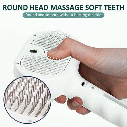 Fresh Fur Shower Brush 3 in 1 Self-Cleaning Spray Hair Removal Comb, Help Purify Bath Water, Reduce Hair Loss, Suitable for All Hair Types