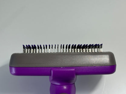 Self Cleaning Dog Cat Slicker Brush Grooming Fur Comb Shedding Hair