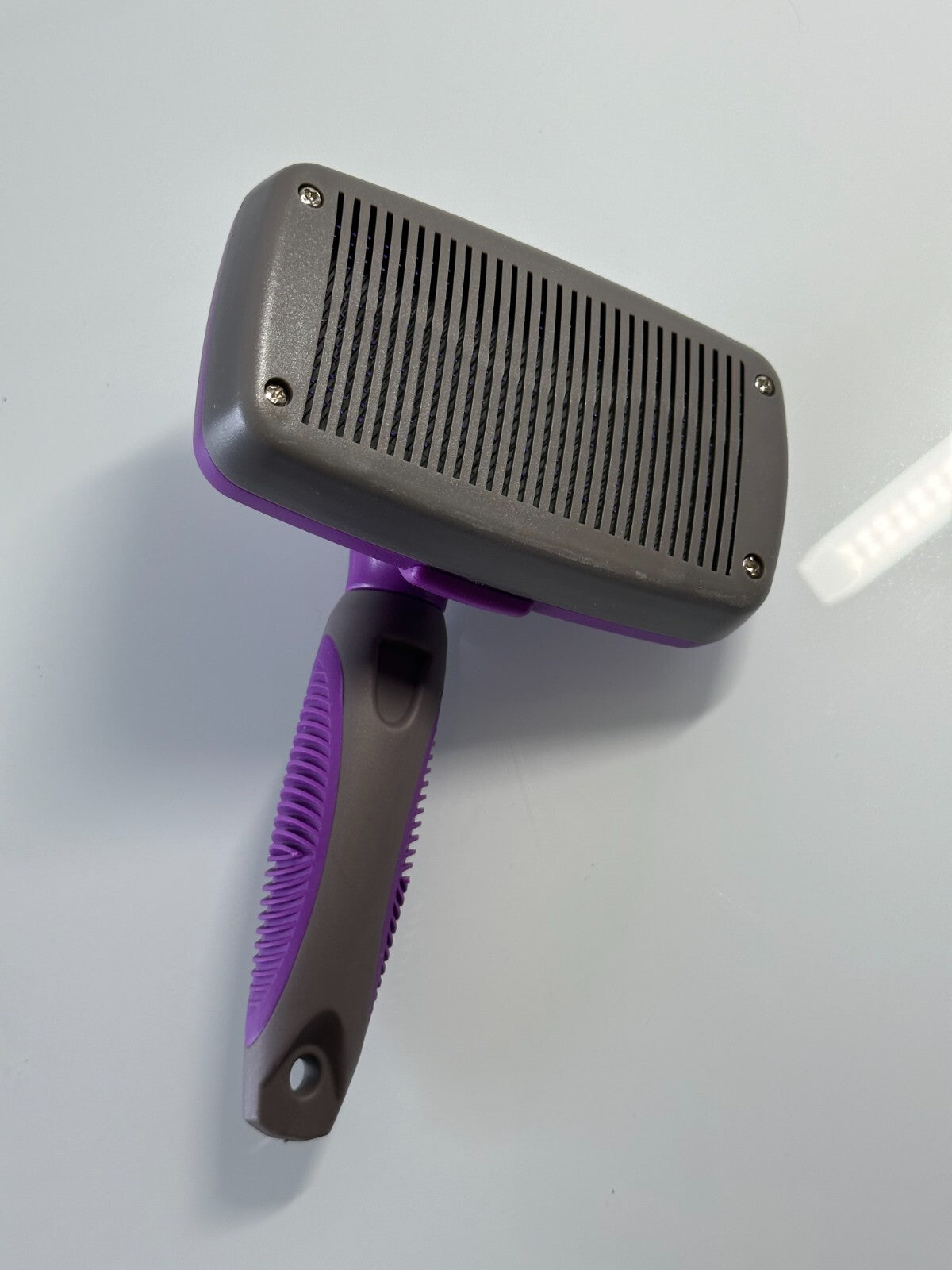 Self Cleaning Dog Cat Slicker Brush Grooming Fur Comb Shedding Hair